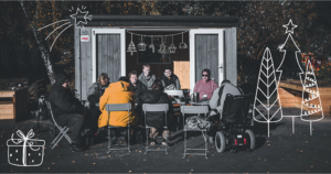 Pop-Up-Weihnachtsaktion am Bauwagen